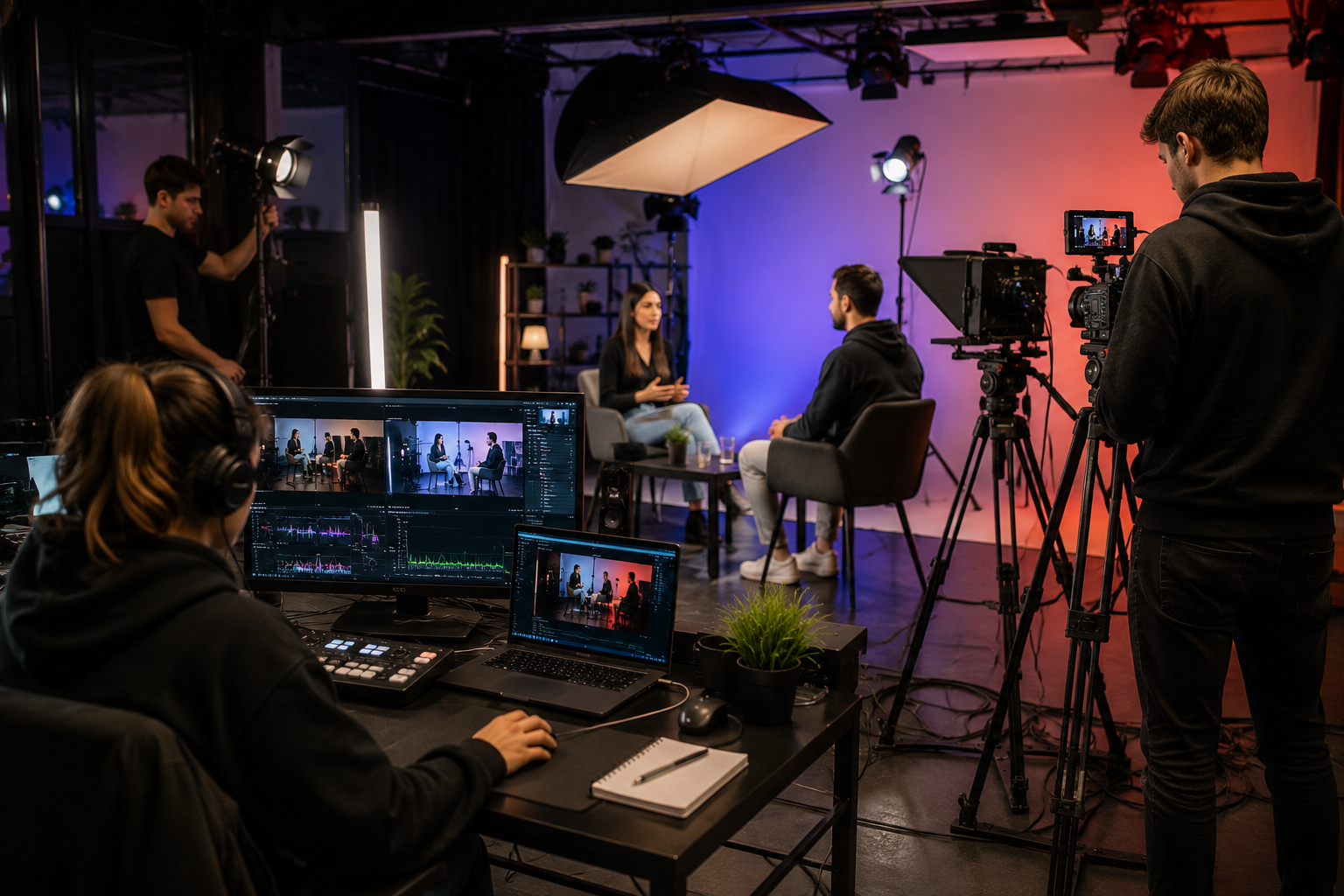 Studio de production dédié à la vidéo et à la communication digitale.